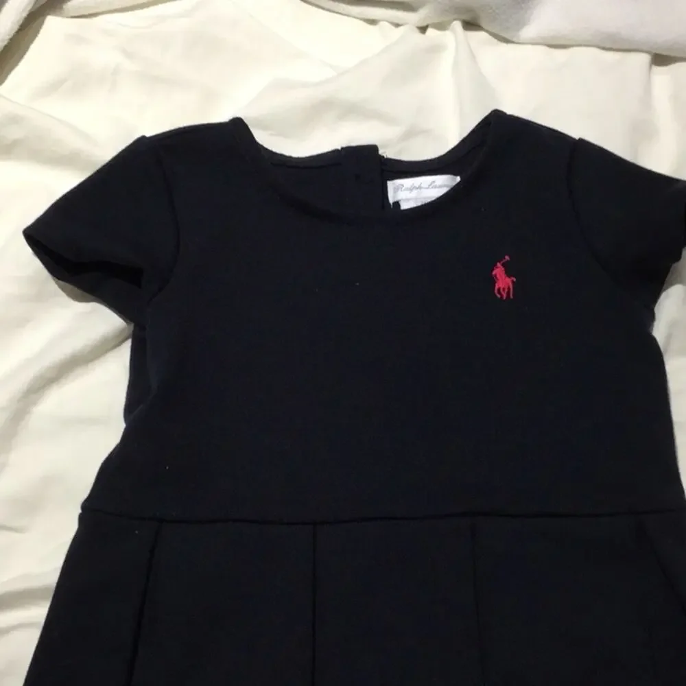 Ralph Lauren navy box pleat dress 24M worn once